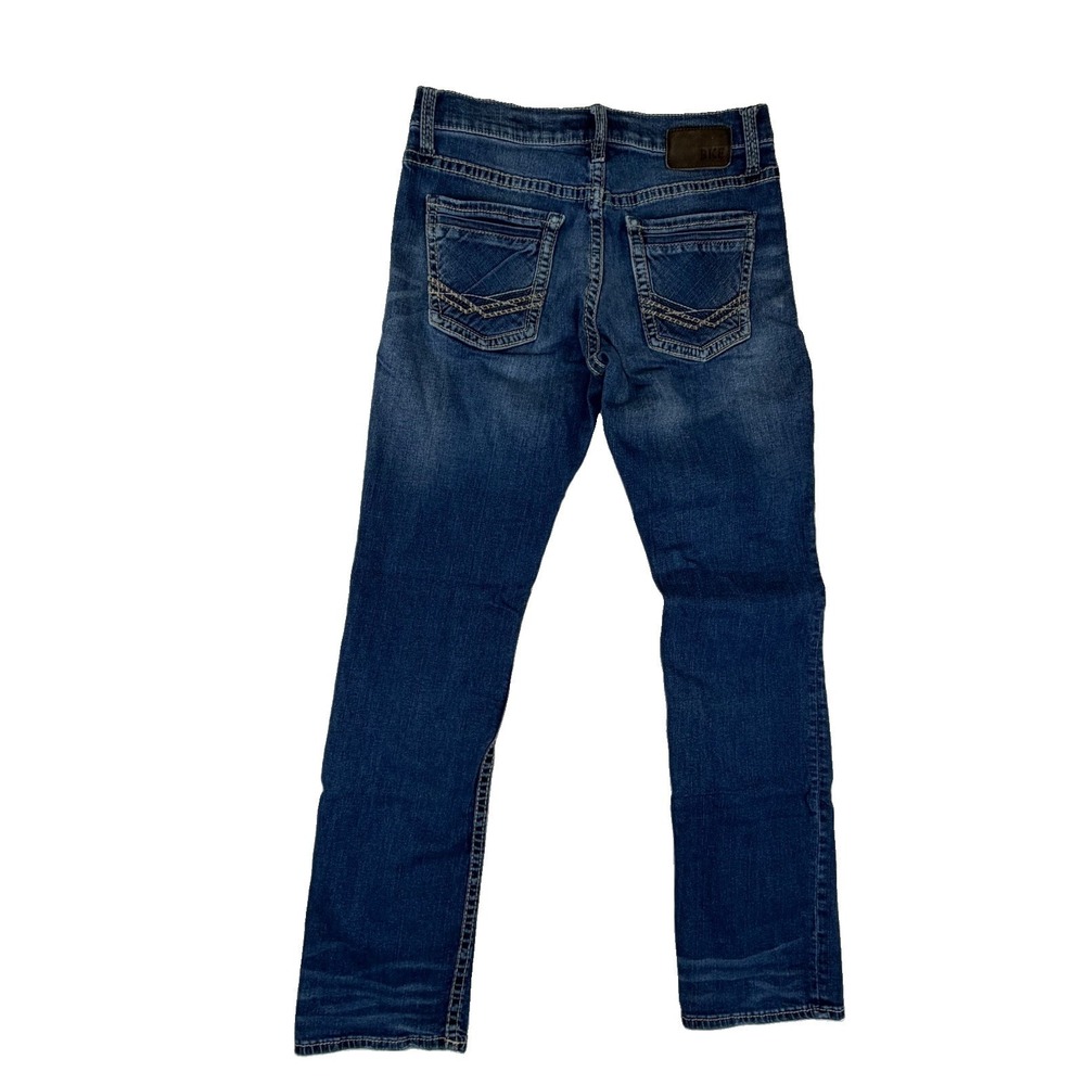 BKE Jake Straight Leg Men's Jeans Sz 32L 32x33 Med Wash Blue Denim The Buckle - Picture 3 of 9